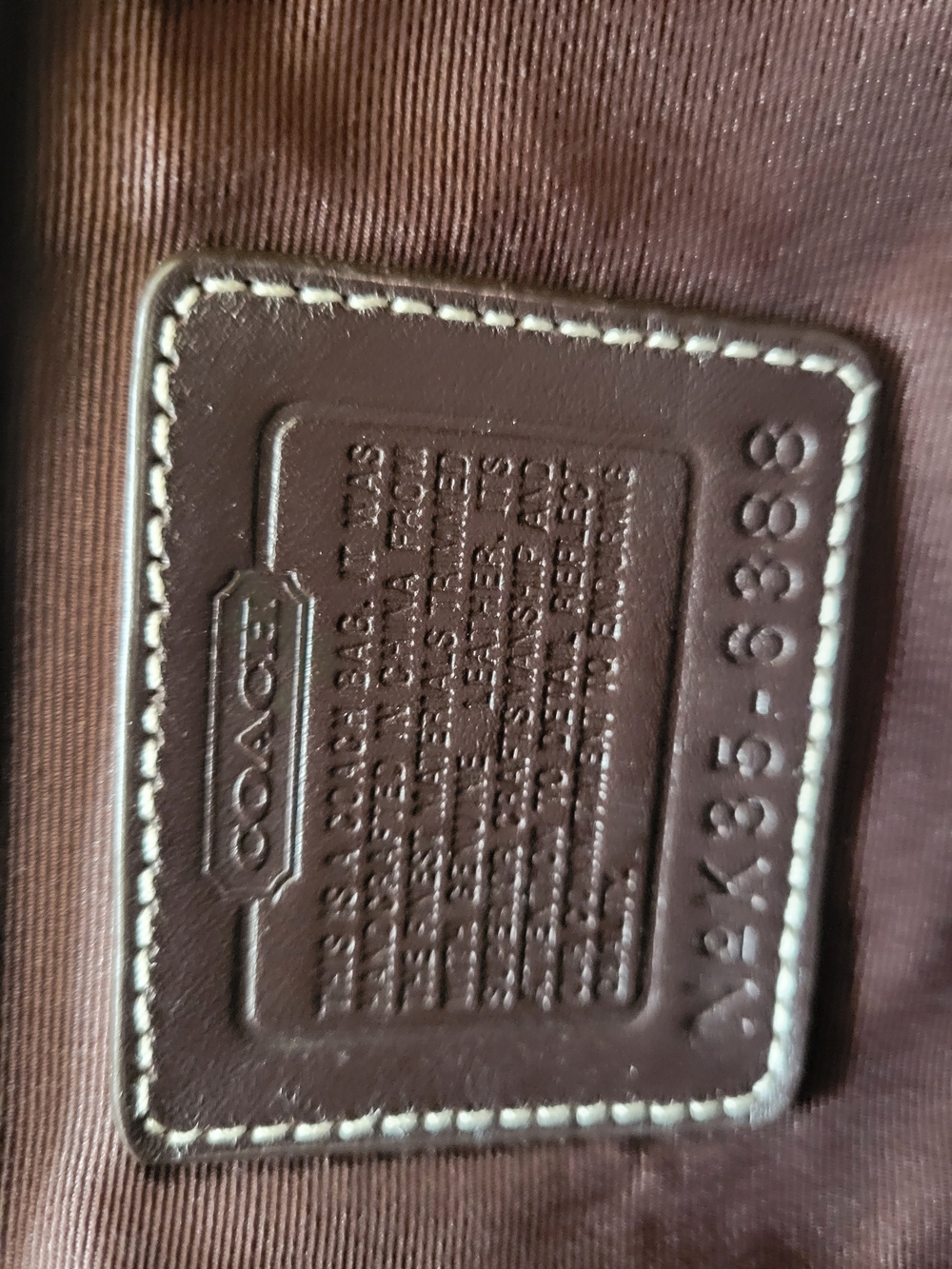 Coach Brown and Tan Signature Canvas Shoulder Bag - Picture 4 of 8